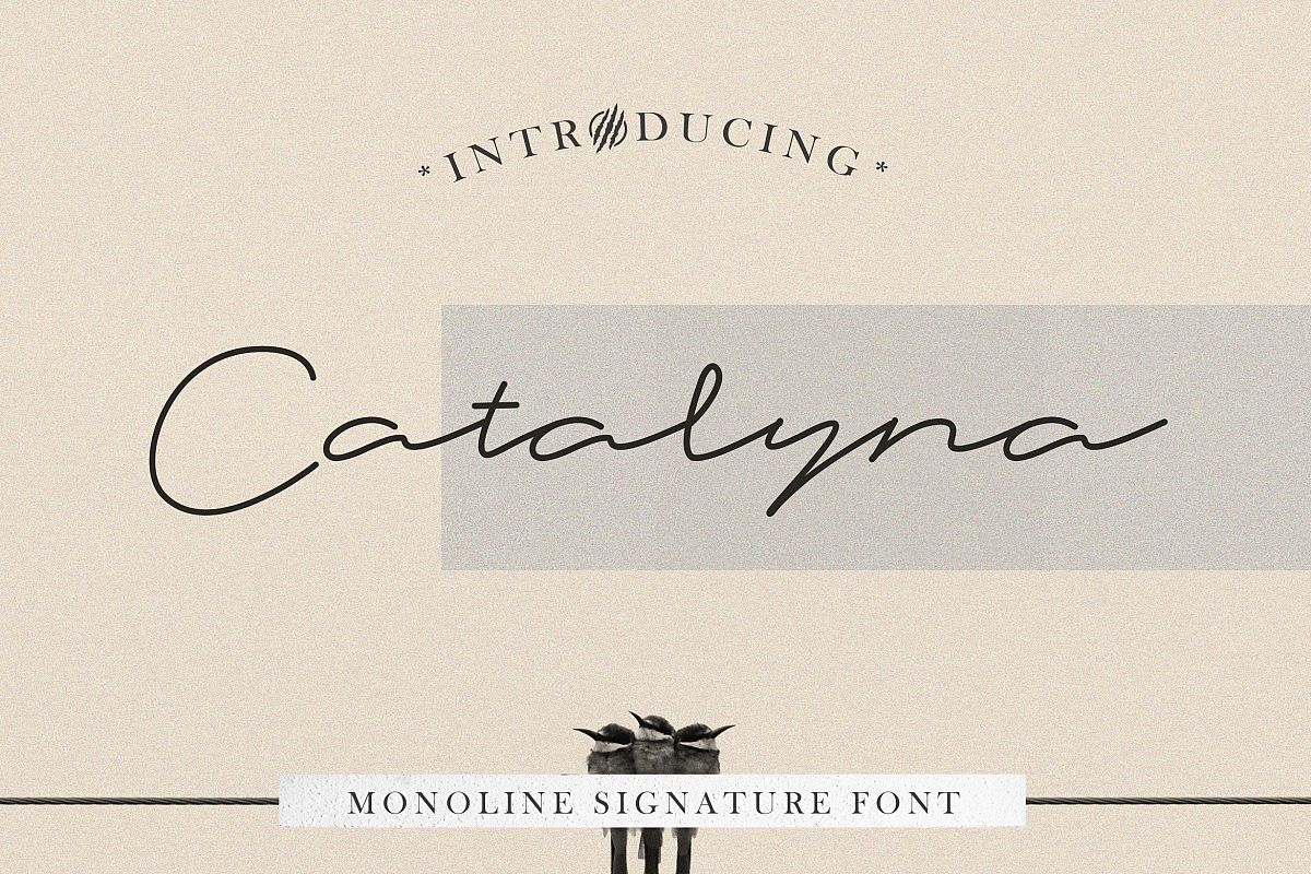 Catalyna Monoline Signature example image 1