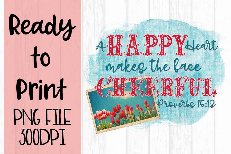 A Happy Heart Ready to Print example image 1