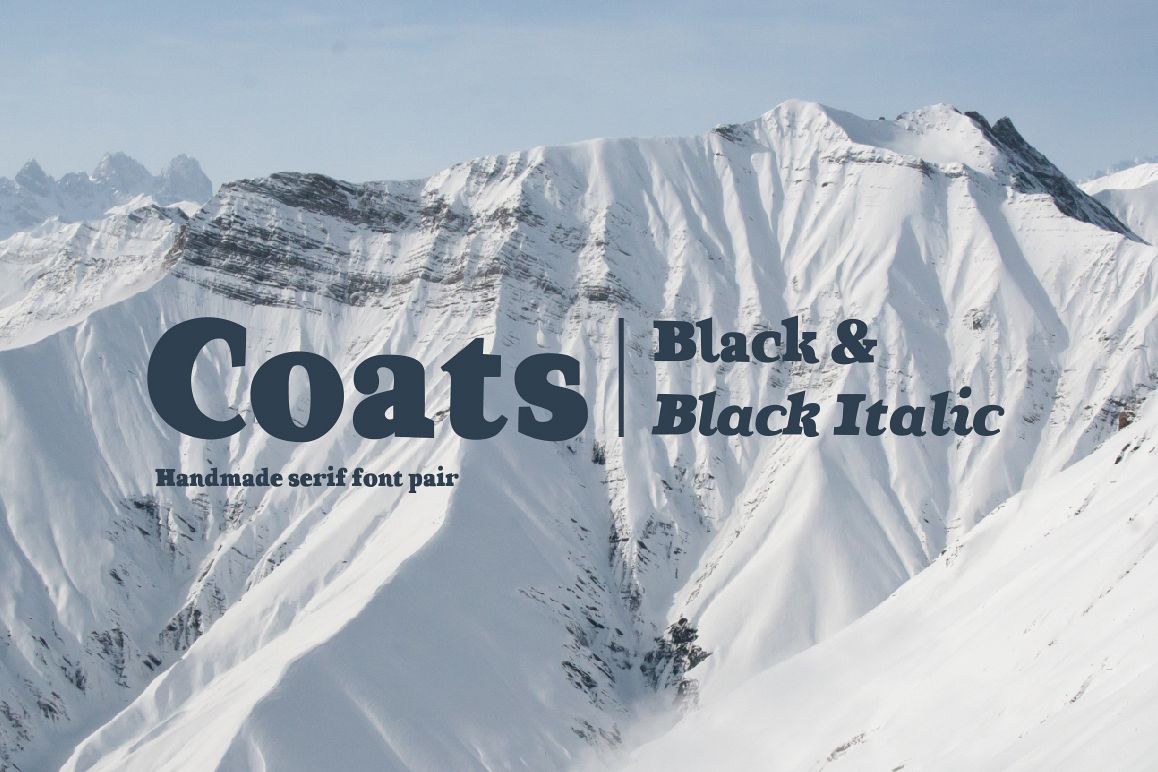 Coats Black & Coats Black Italic example image 1