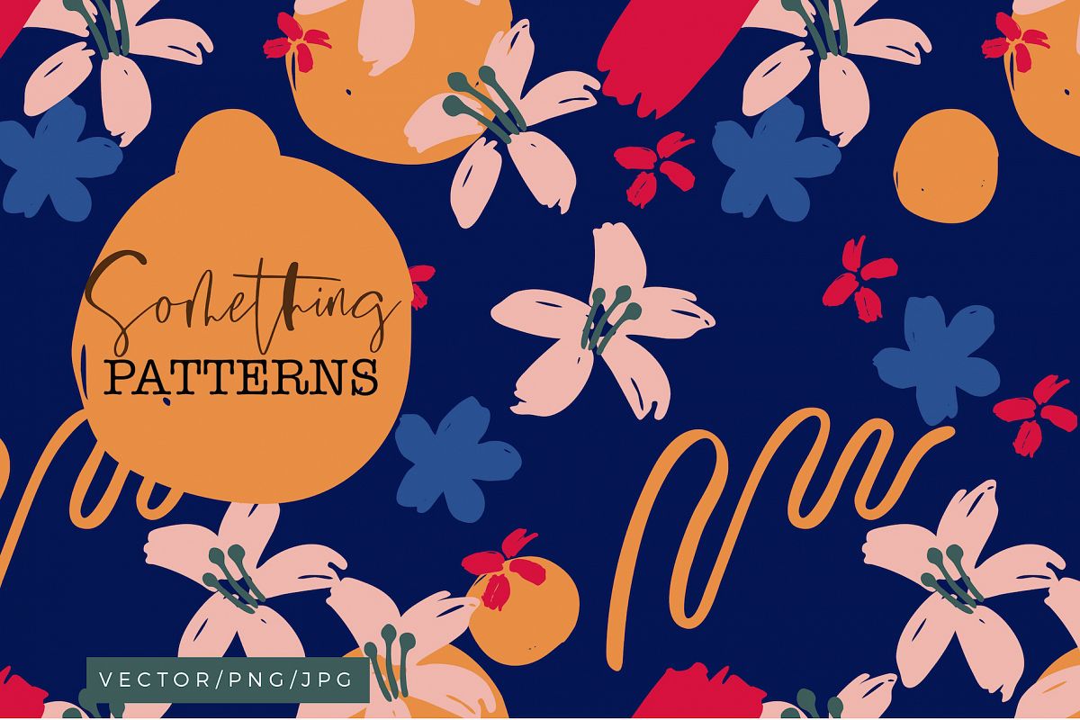 Something - Abstract Floral Patterns example image 1