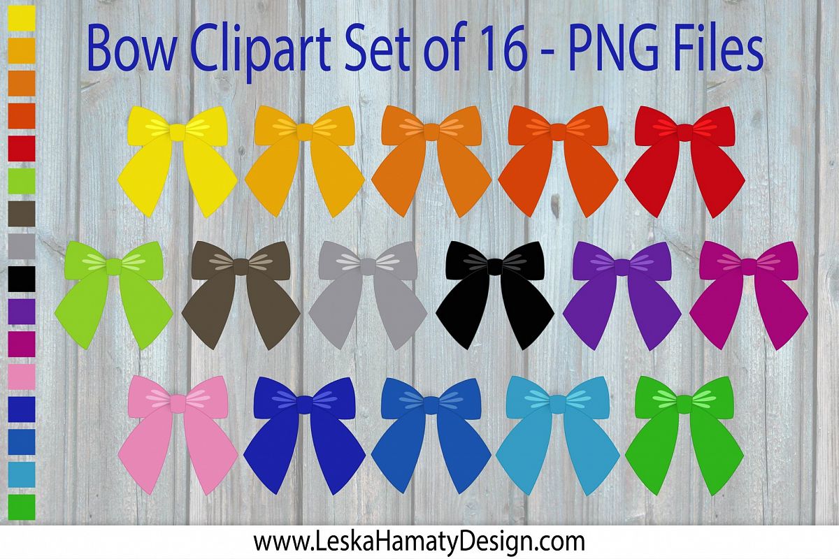 Bow Clipart Scrapbook Embellishment example image 1