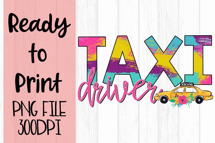 Taxi Driver Occupations Bright Ready to Print Design example image 1