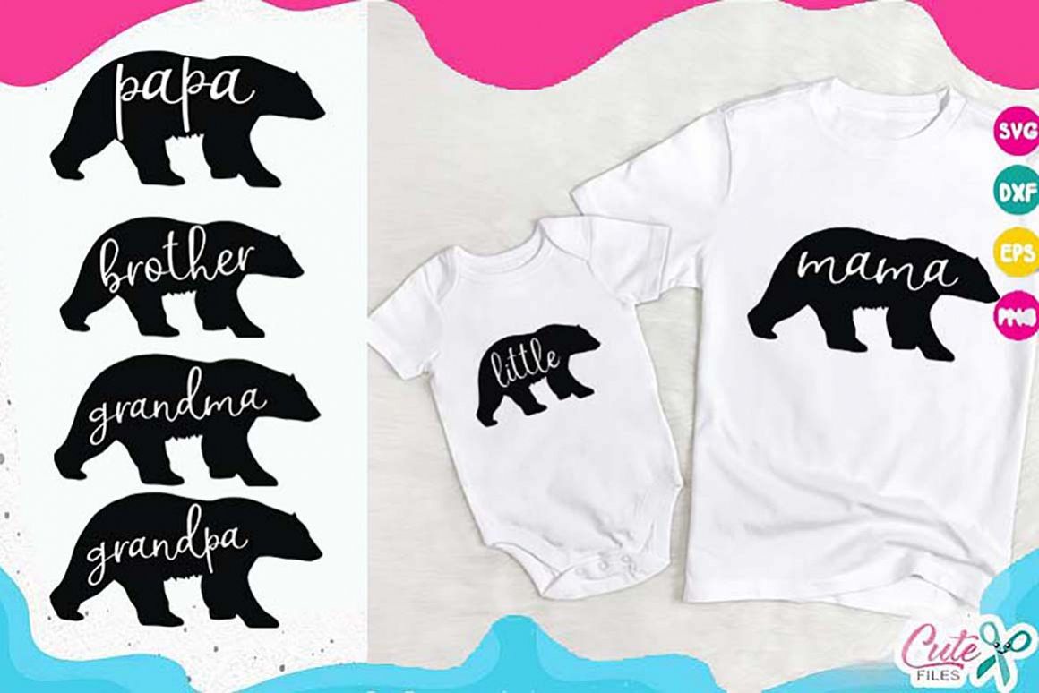 Download Family Bear svg cut file for crafters (50114) | Cut Files ...