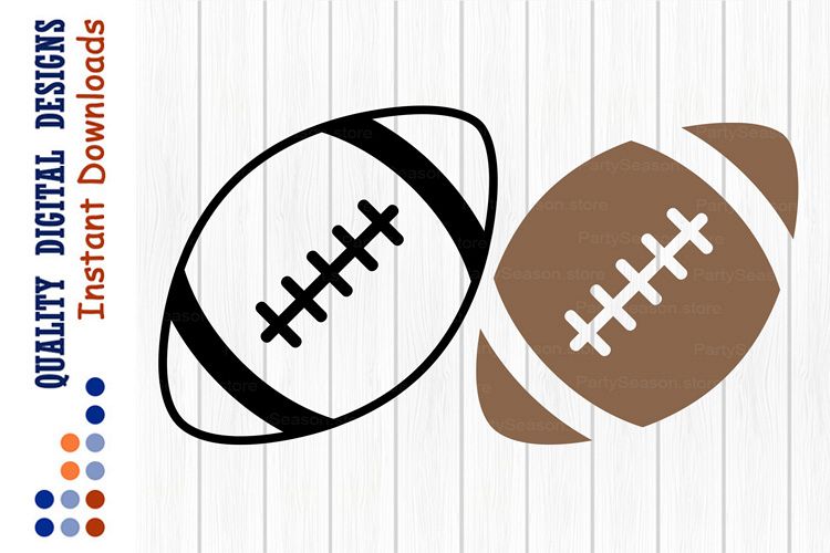 Football SVG Sports ball clipart example image 1