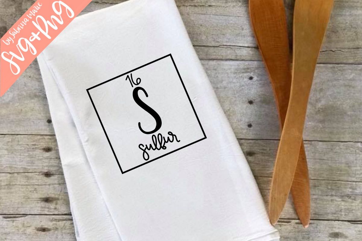 16 sulfur handdrawn periodic table element svgpng sulfur periodic table