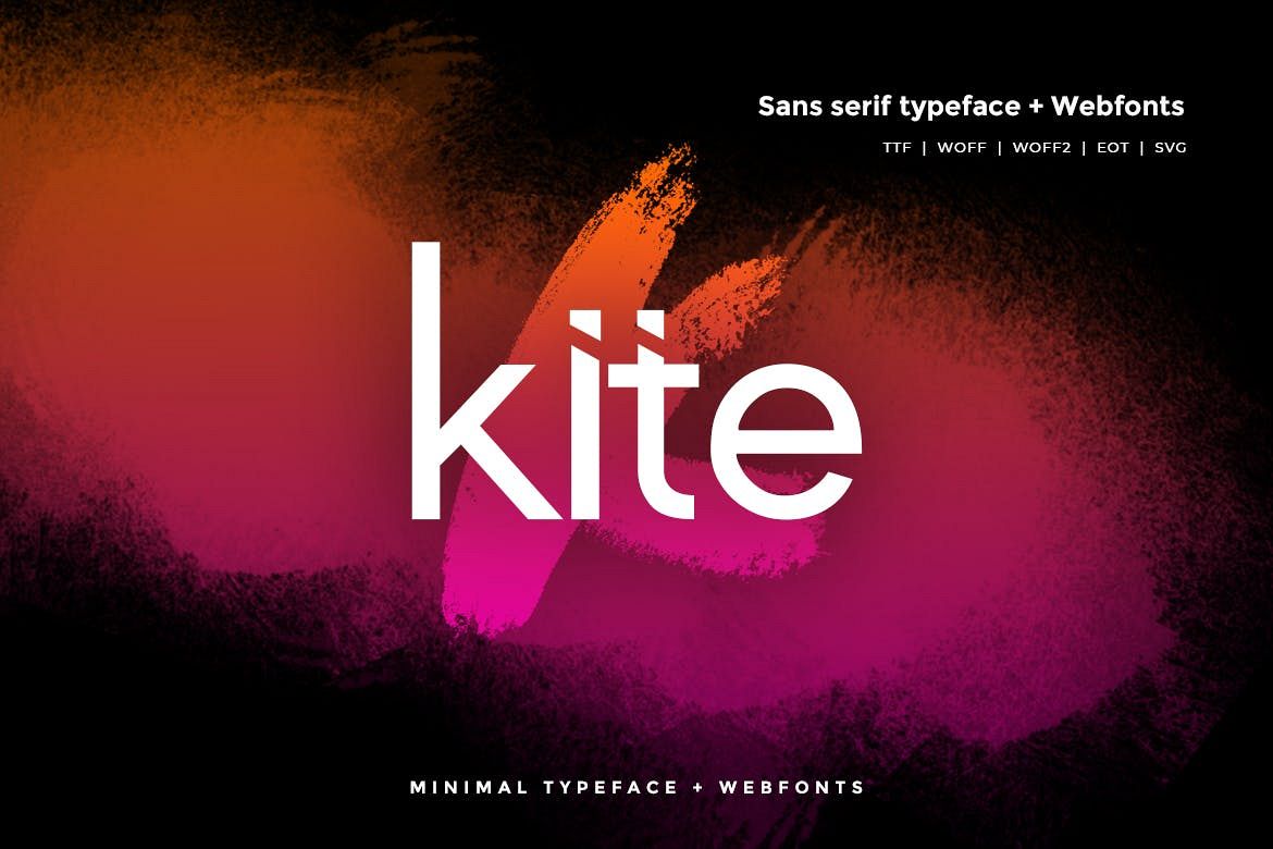 Kite - Modern Typeface WebFonts example image 1