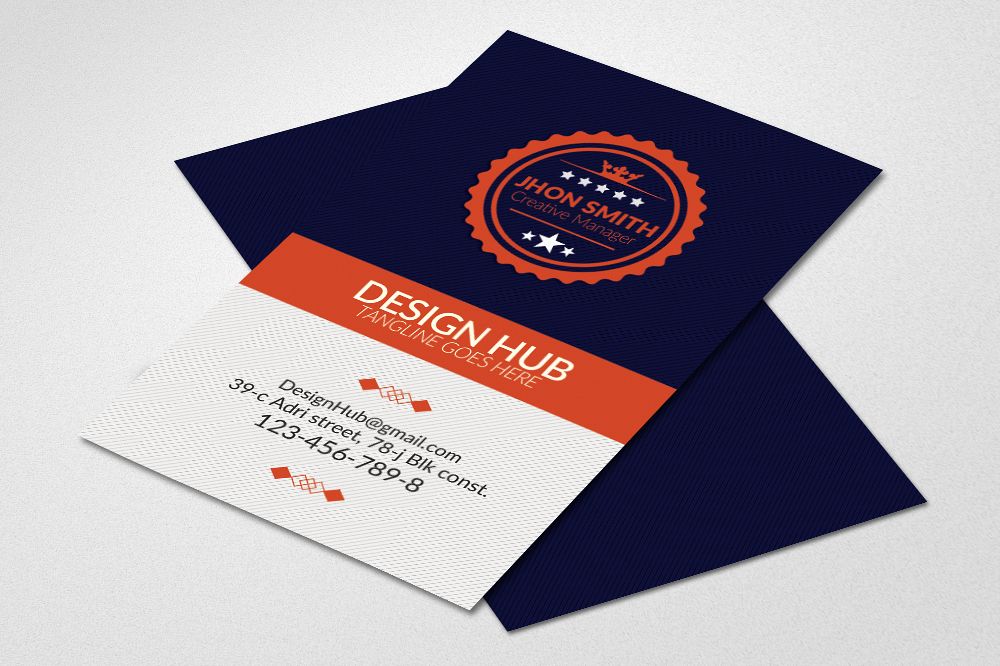 Retro Vintage Vertical Business Card example image 1