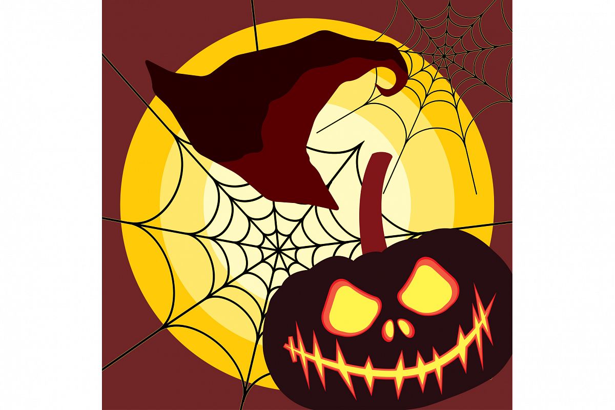 Seamless decorative vector background Happy Halloween. Print. Repeating background. Cloth design, wallpaper. example image 1
