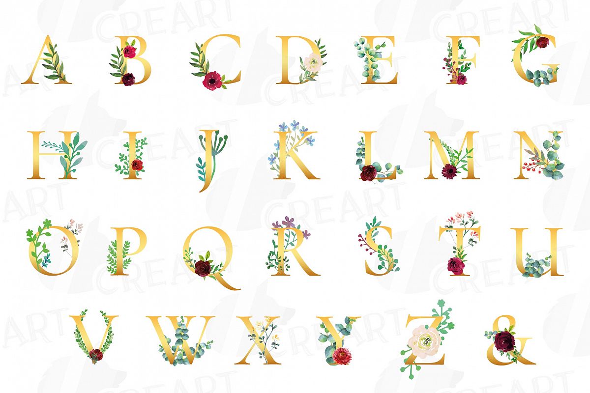 floral-golden-alphabet-clip-art-floral-alphabet-print