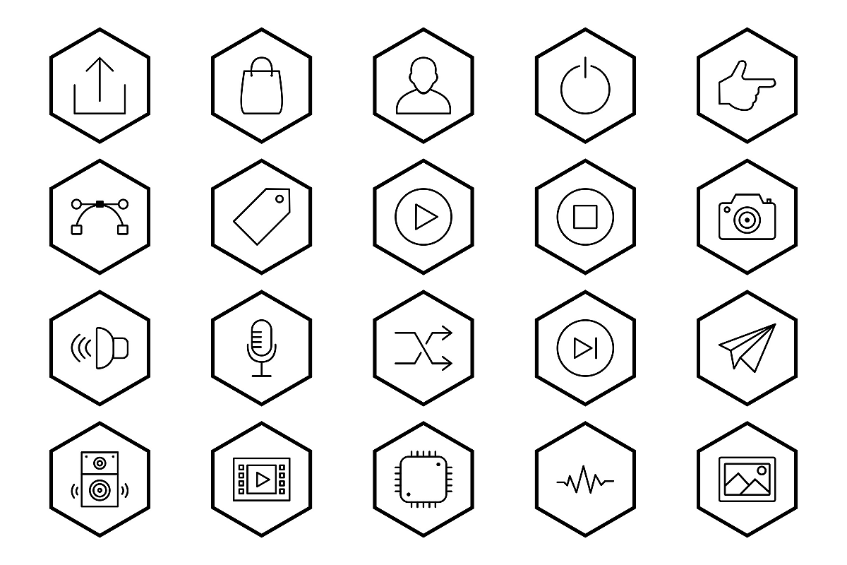 Set Of Multimedia Icons example image 1