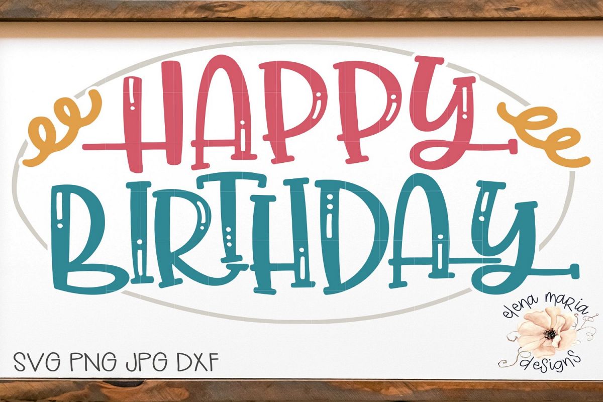 Birthday Card Svg - Card Design Template