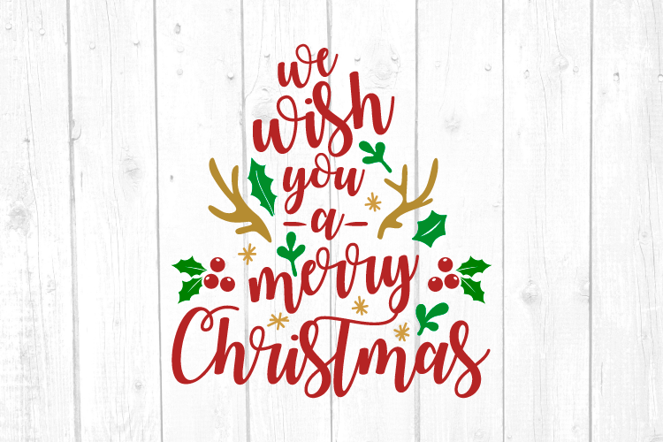 We wish you a Merry Christmas Svg, Christmas, Christmas Svg example image 1