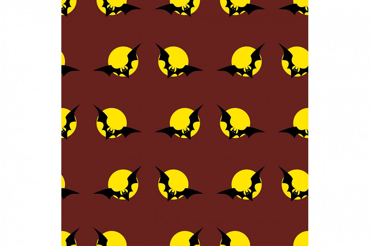 Seamless decorative vector background Happy Halloween. example image 1