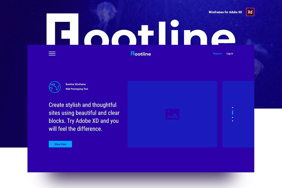 Rootline Wireframe UI Kit example image 1