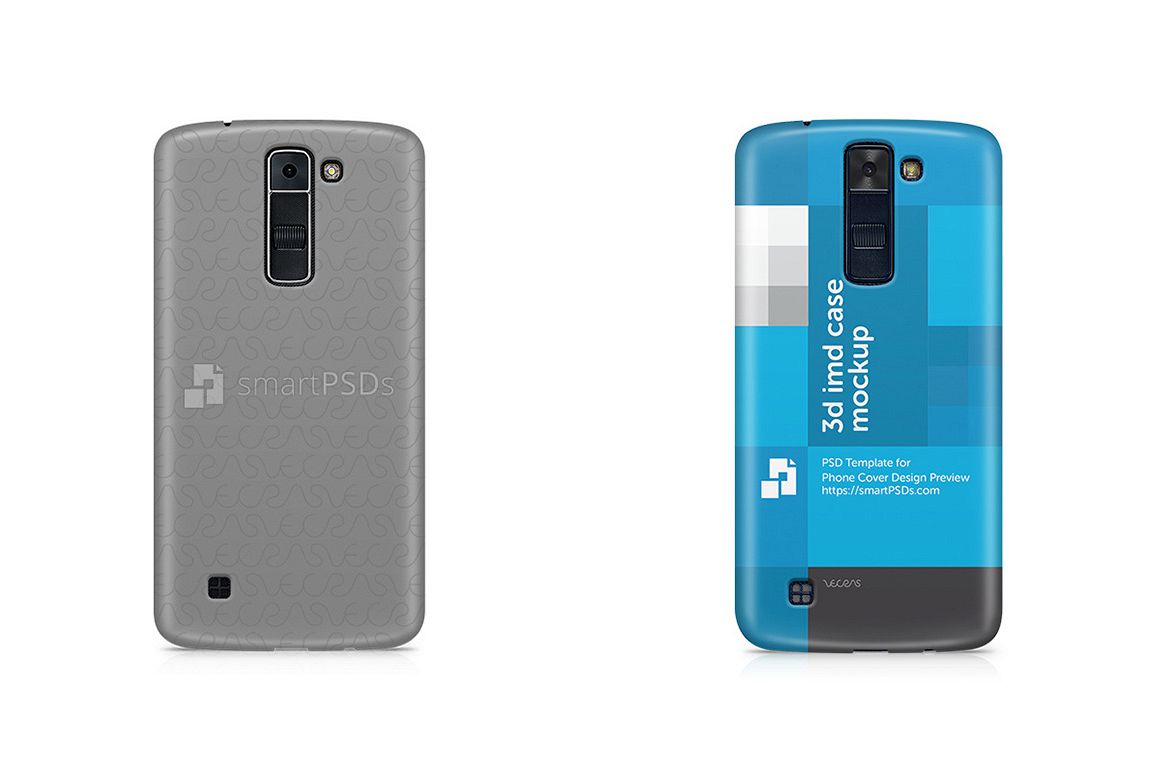 LG K8 3d IMD Mobile Case Design Mockup 2016 example image 1