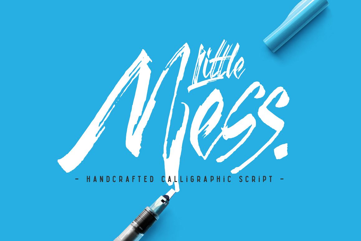 Little Mess font example image 1