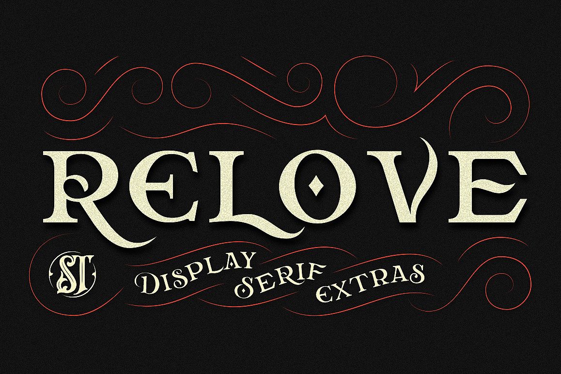 Relove Typeface + Extras example image 1