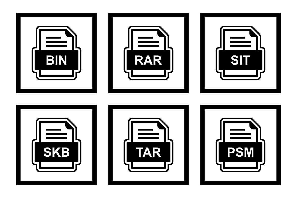Set Of File Formats Icons example image 1