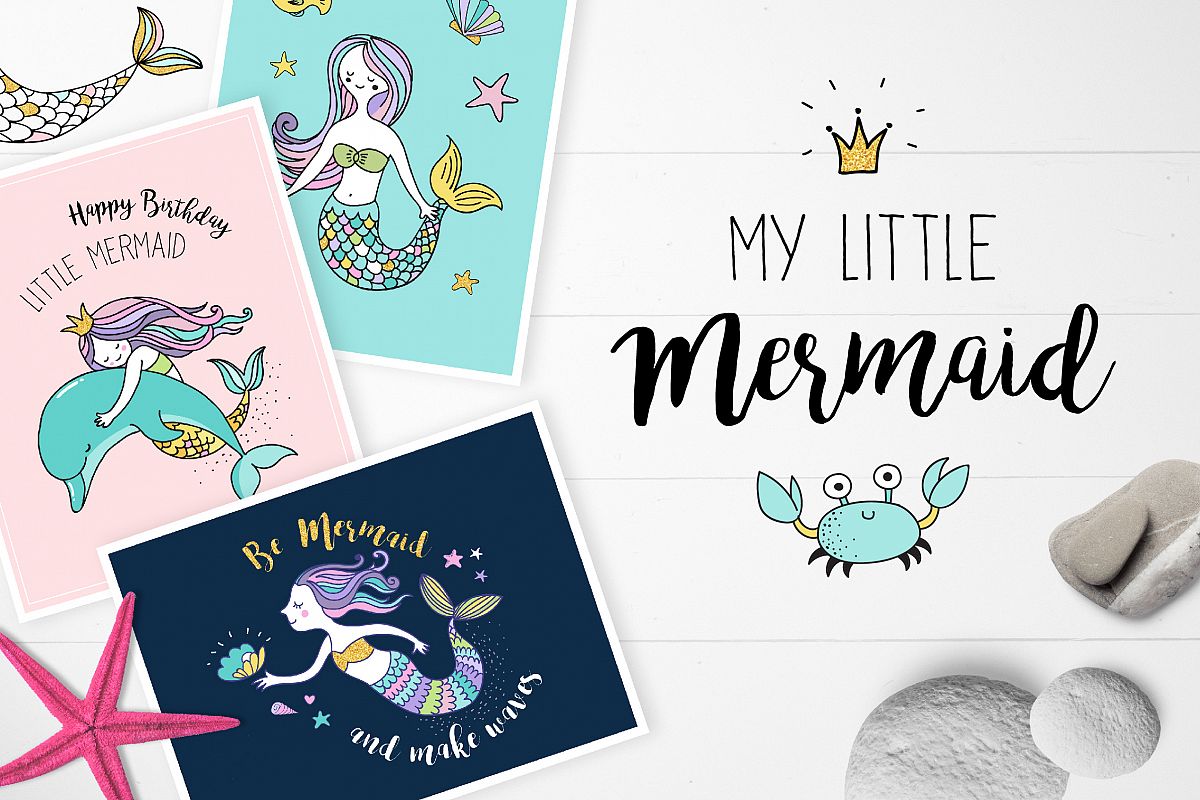 Little Mermaid - under the sea set example image 1