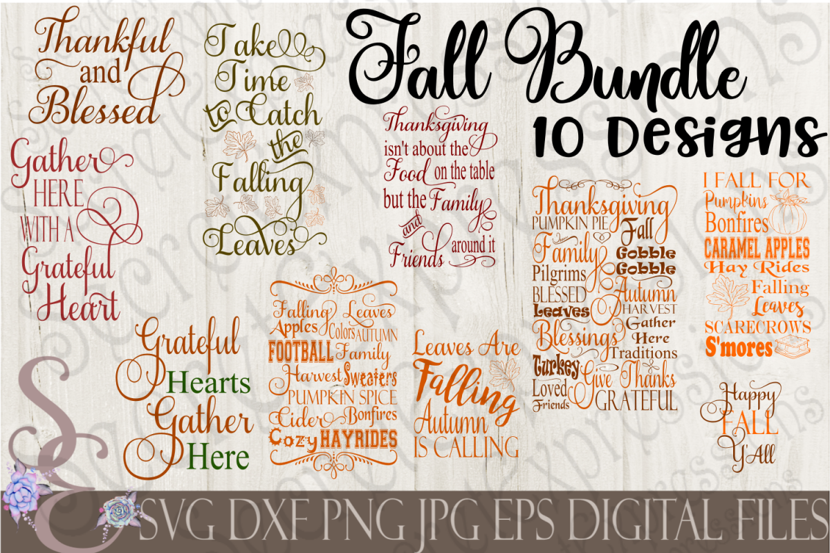 Download Fall SVG Bundle 10 Designs (98168) | SVGs | Design Bundles