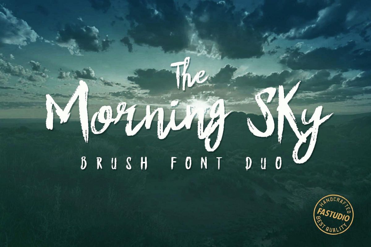The Morning Sky Font Duo example image 1