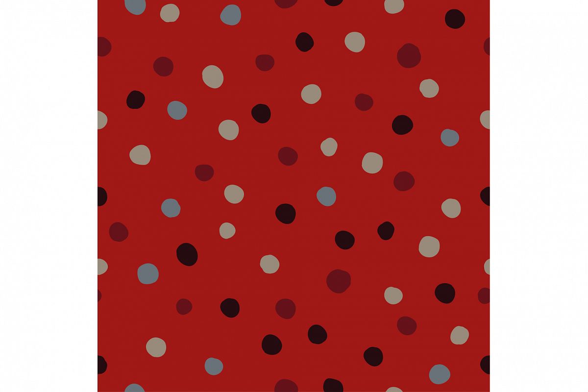 Seamless vector decorative background with polka dots. Print. Cloth design, wallpaper. example image 1