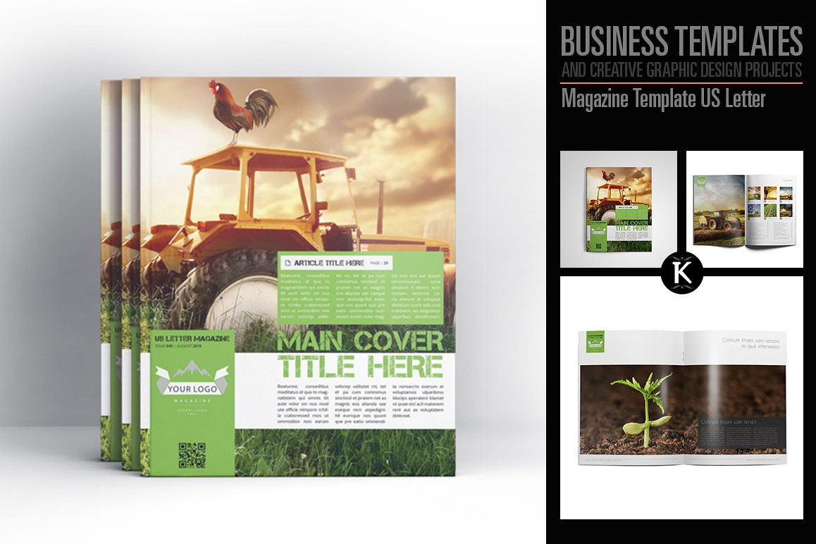 Magazine Template US Letter example image 1