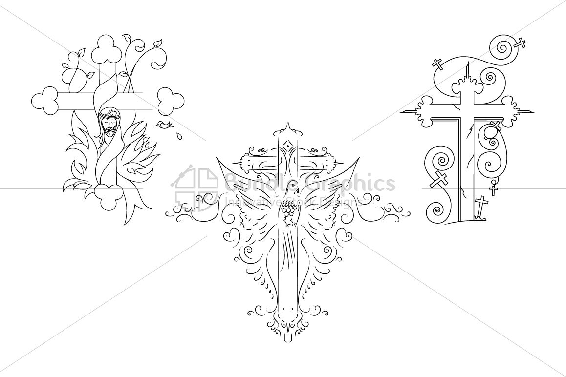 True Cross and Jesus Christ - Illustrative Artwork example image 1
