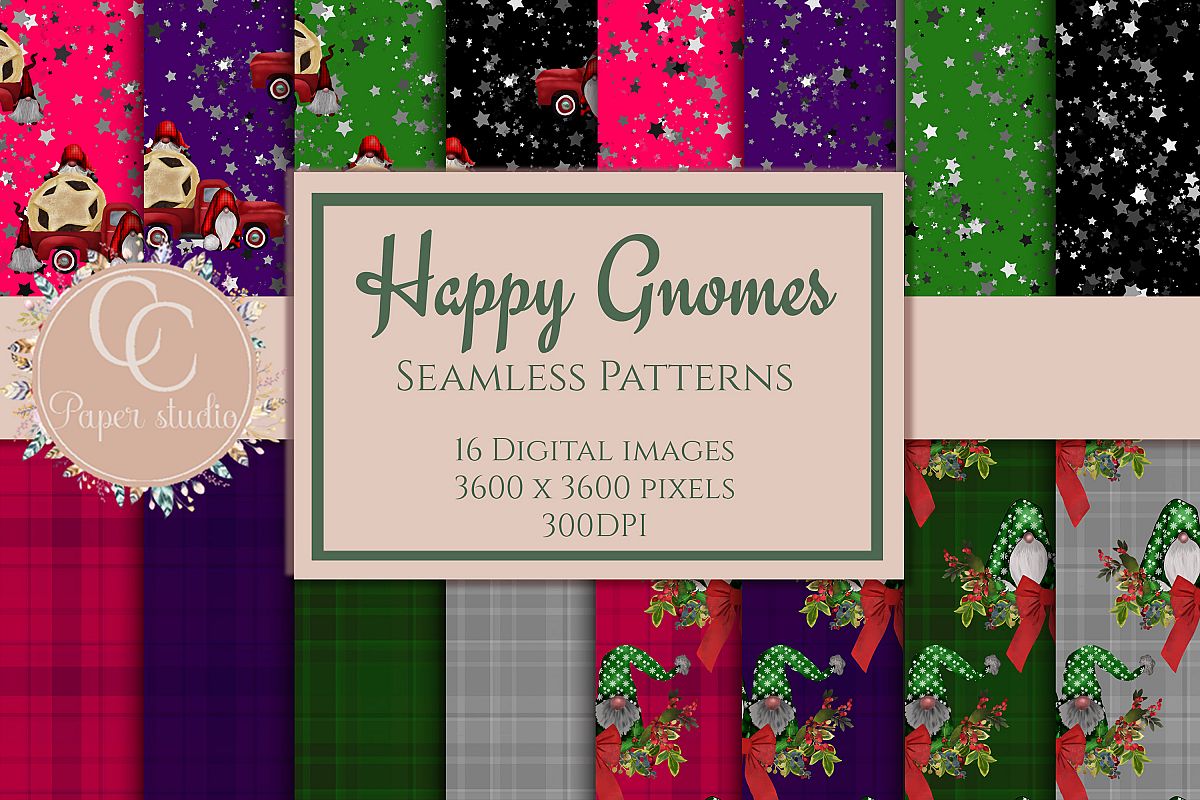 Happy Gnome paper pack example image 1