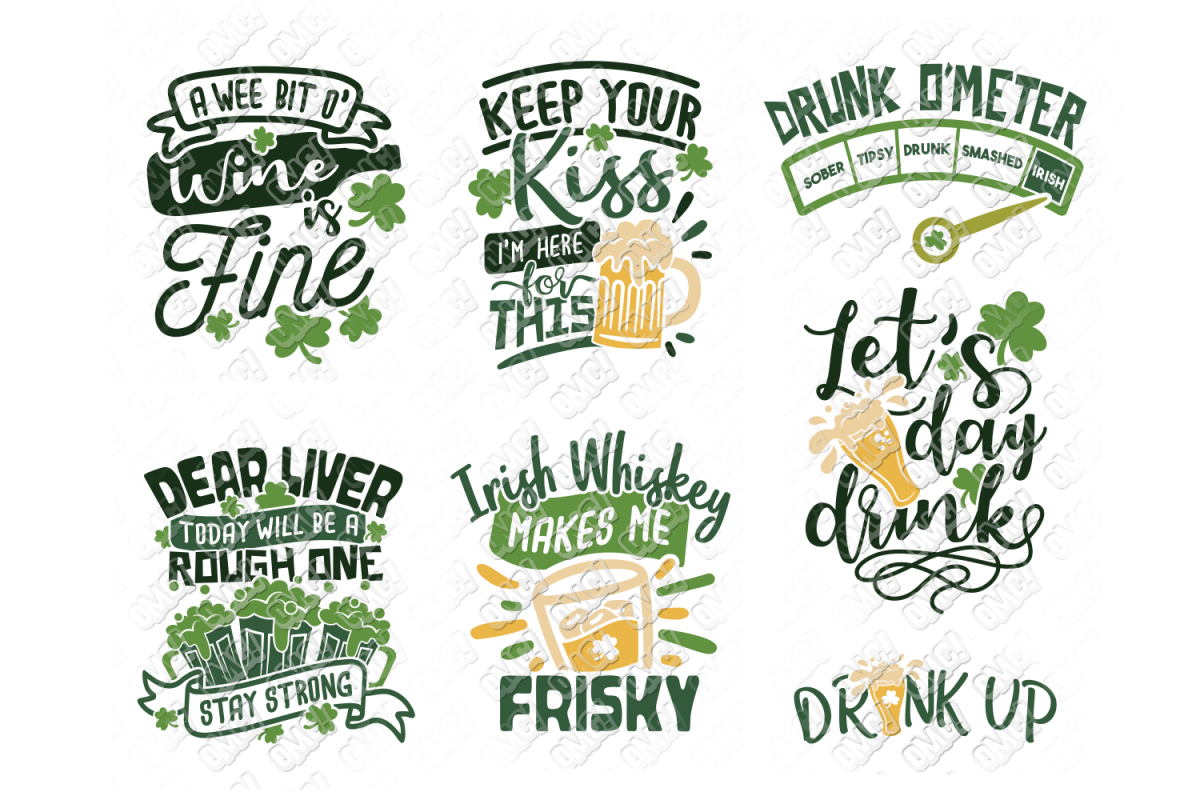 St Patricks Day Drinking SVG in SVG, DXF, PNG, EPS, JPEG example image 1