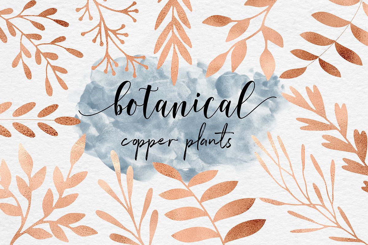 Hand Painted Copper Plants example image 1