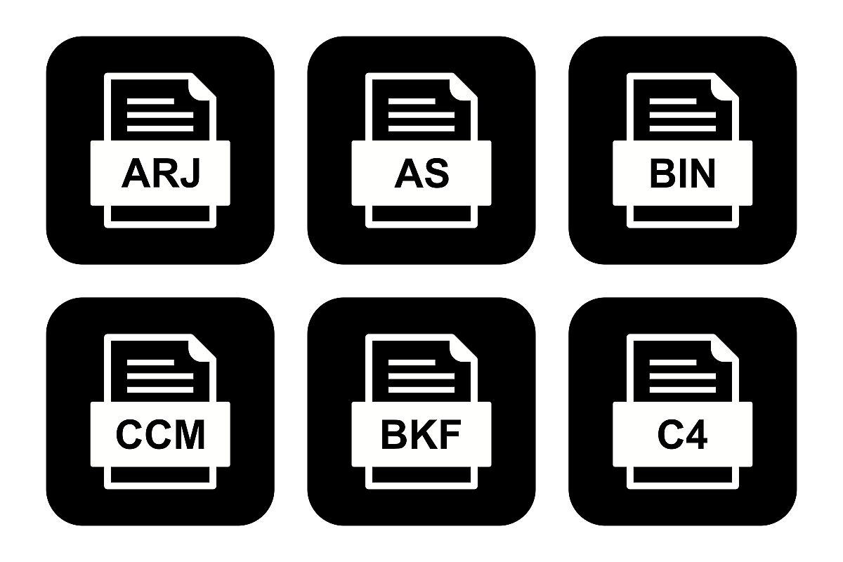 Set Of File Formats Icons example image 1