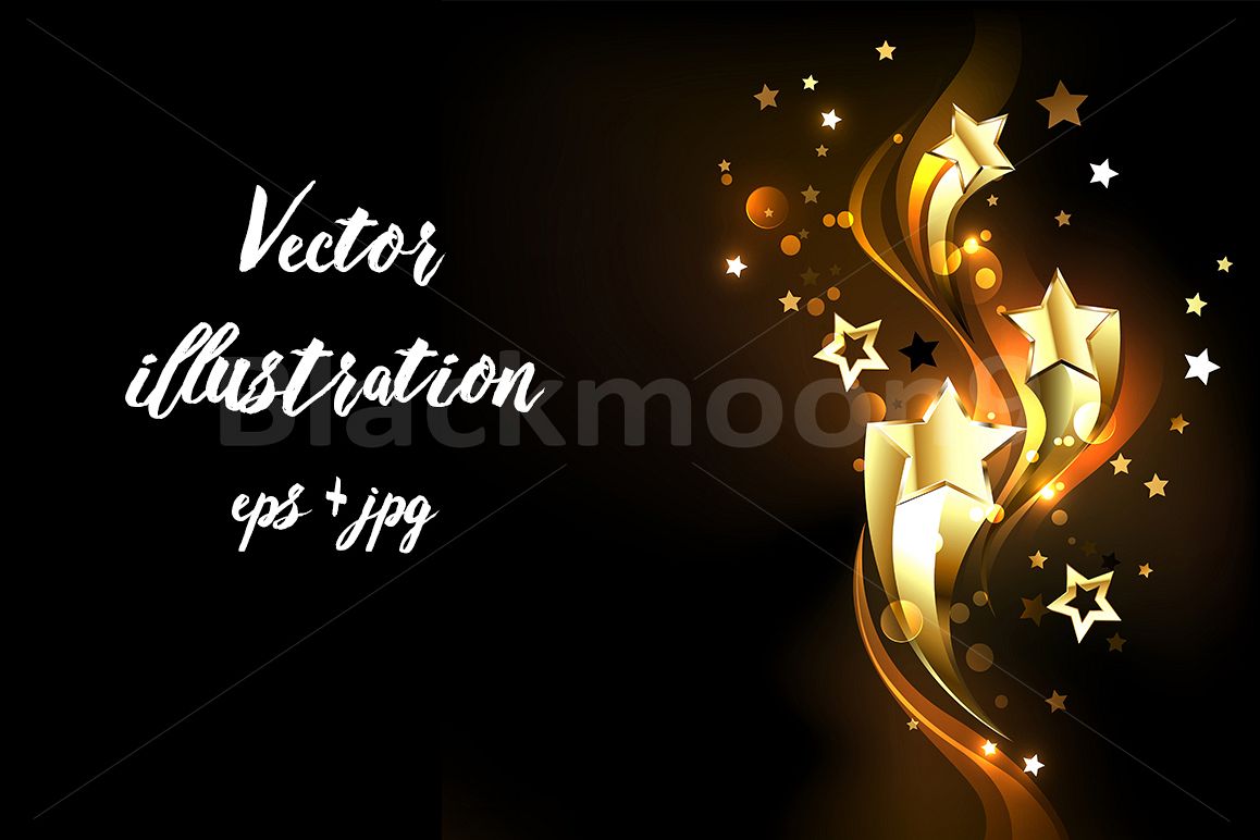Three Soaring Gold Stars example image 1