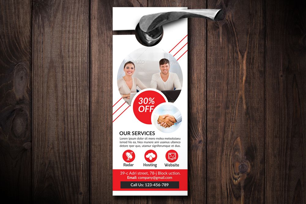 Business Solutions Consultant Door Hangers example image 1