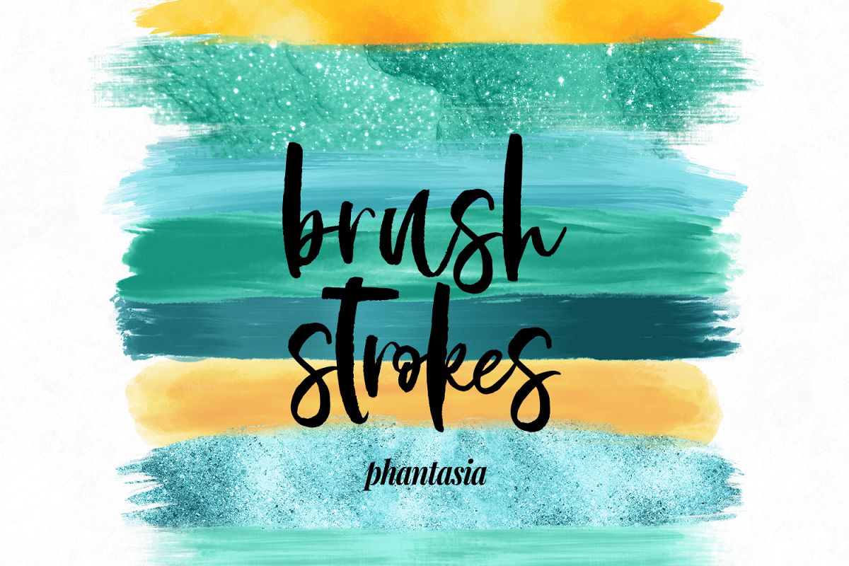 Surfer Girl Brush Strokes example image 1