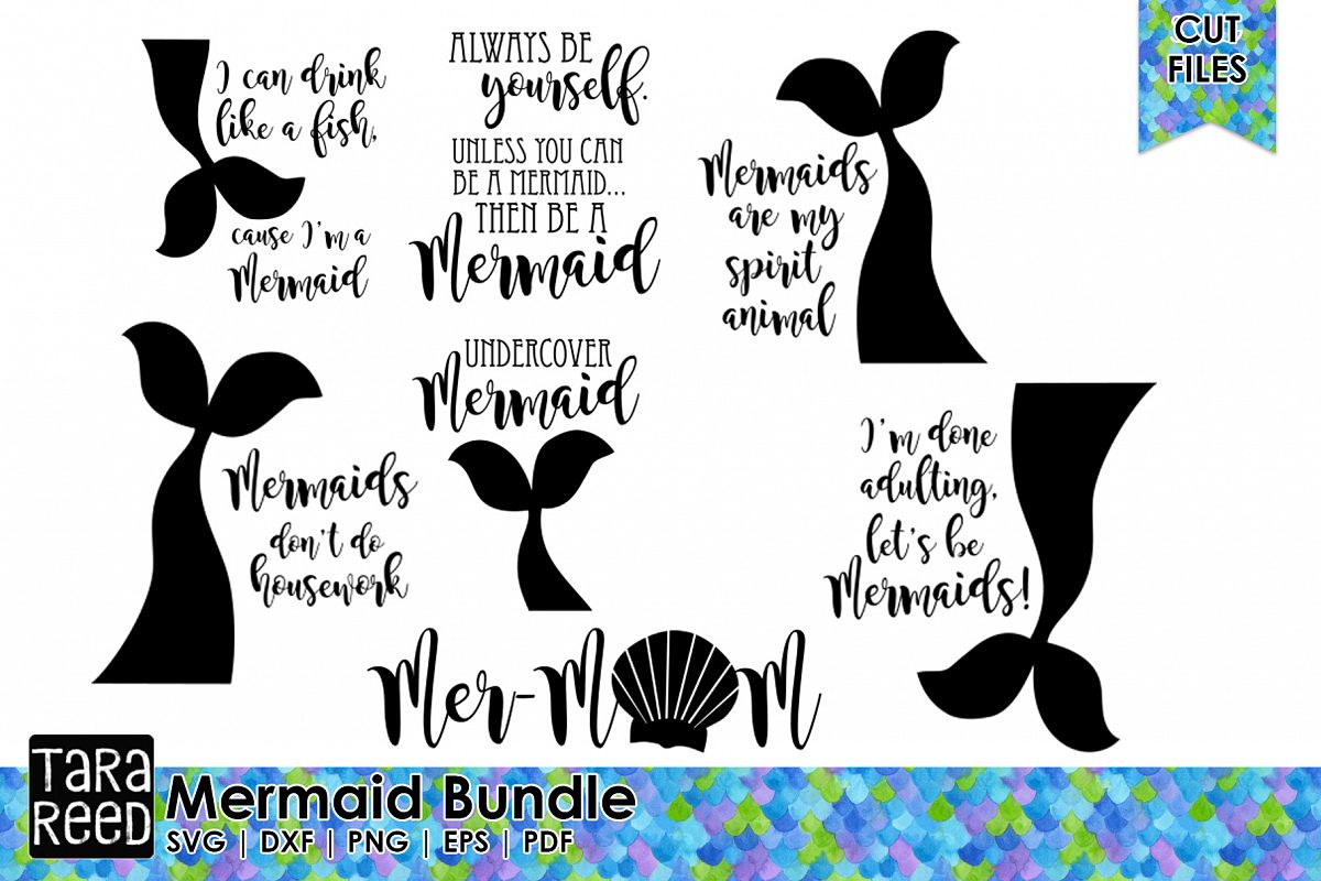 Download Mermaids Bundle (80878) | Cut Files | Design Bundles