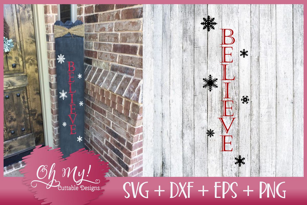 Believe - SVG DXF EPS PNG Cutting File example image 1