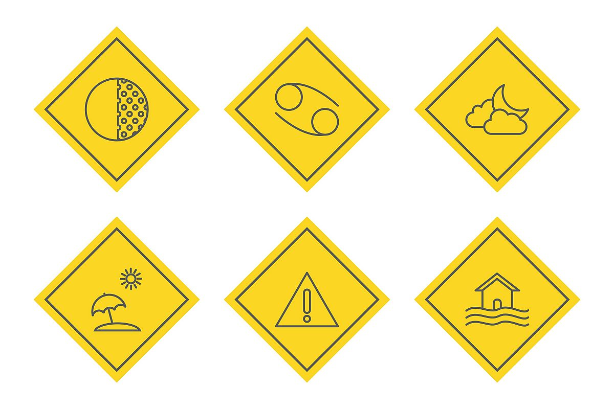 Set Of Weather And Season Icons example image 1