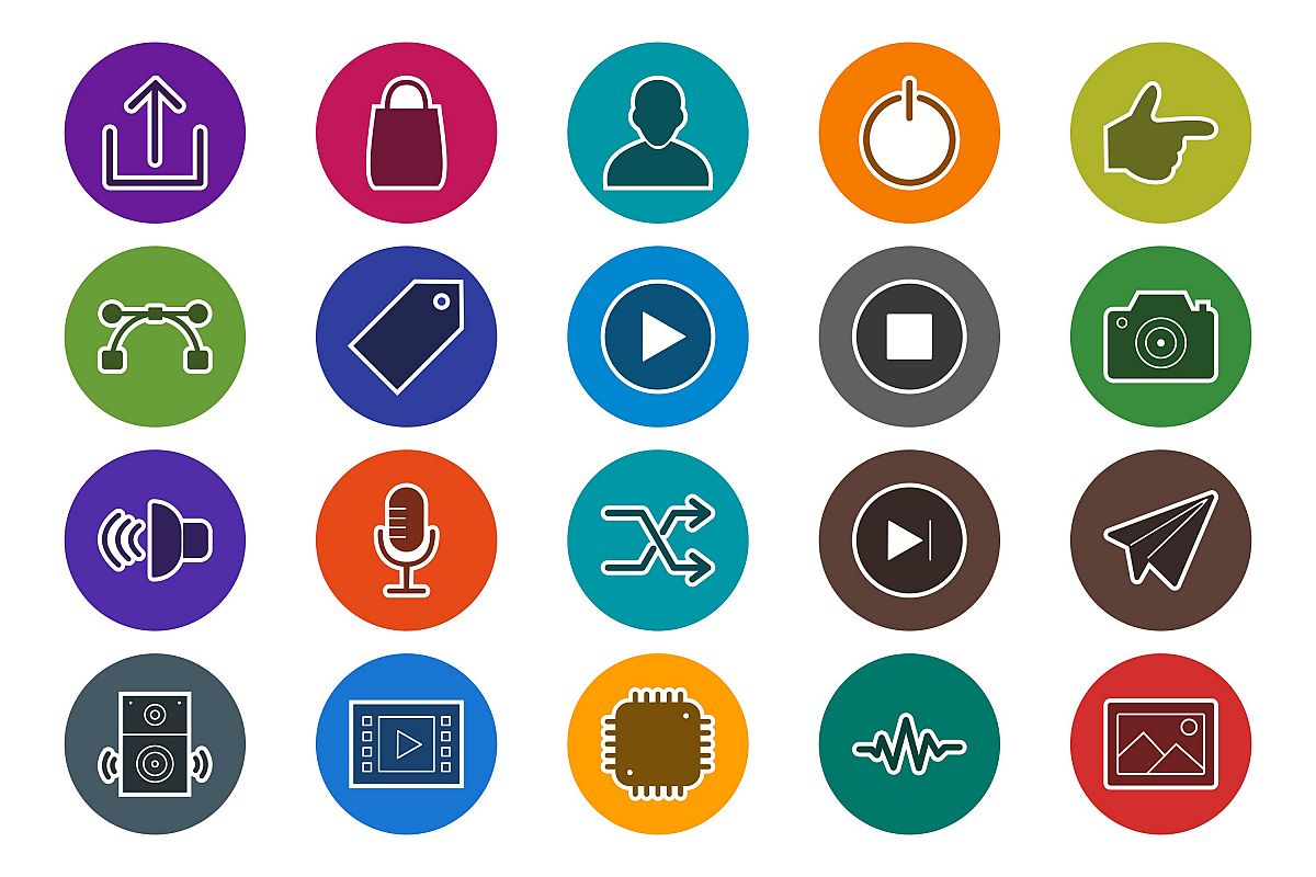 Set Of Multimedia Icons example image 1