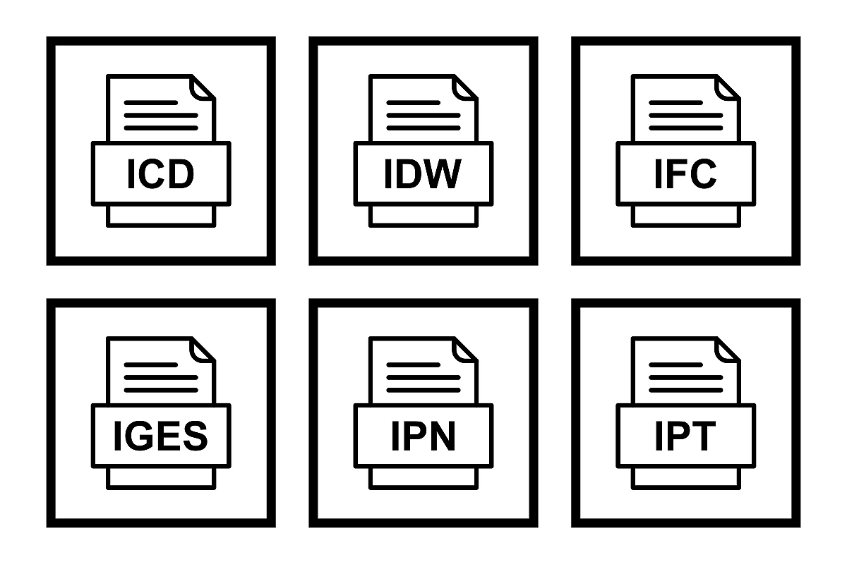 Set Of File Formats Icons example image 1