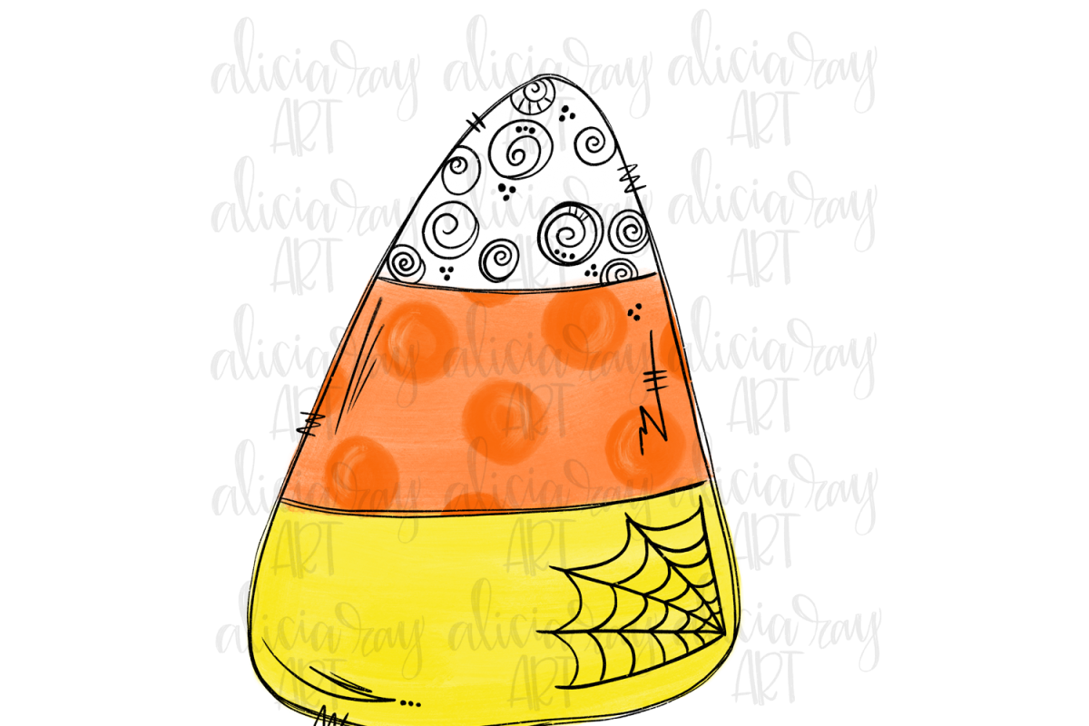 Candy Corn Sublimation PNG Digital Download example image 1