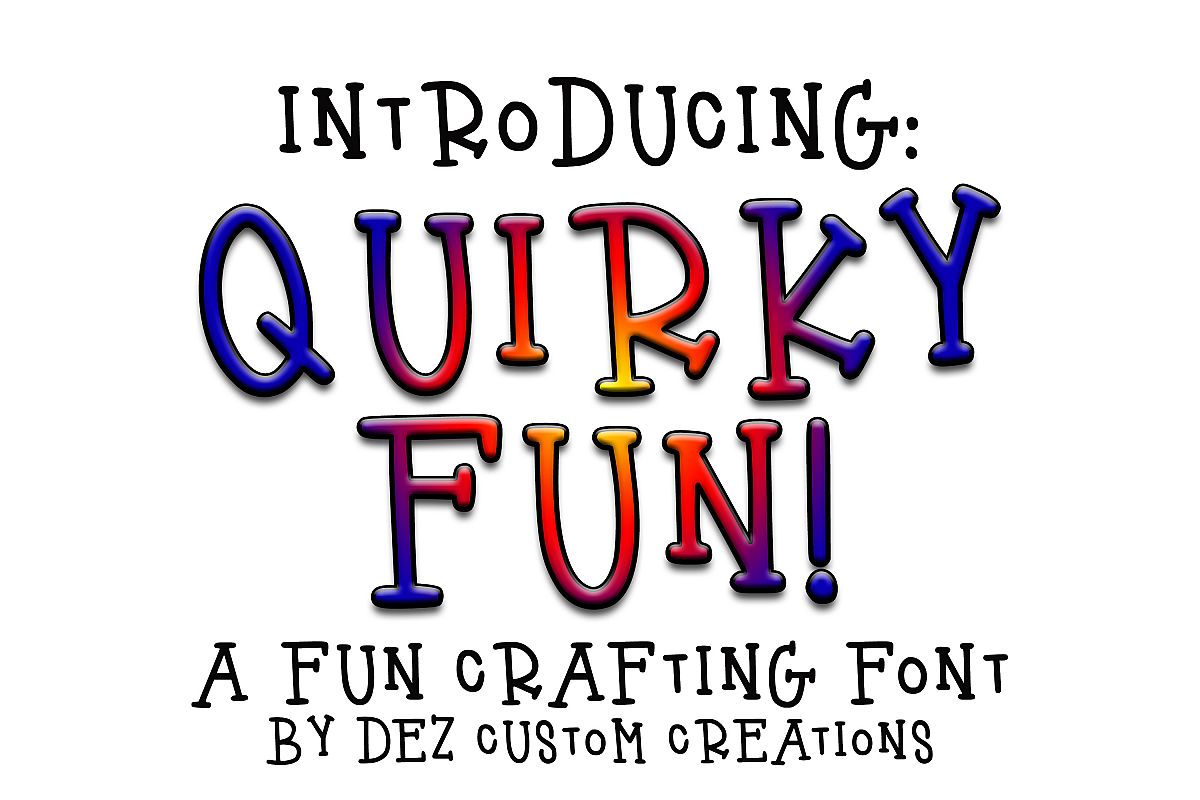 Quirky Fun - Hand Lettered Serif Font example image 1