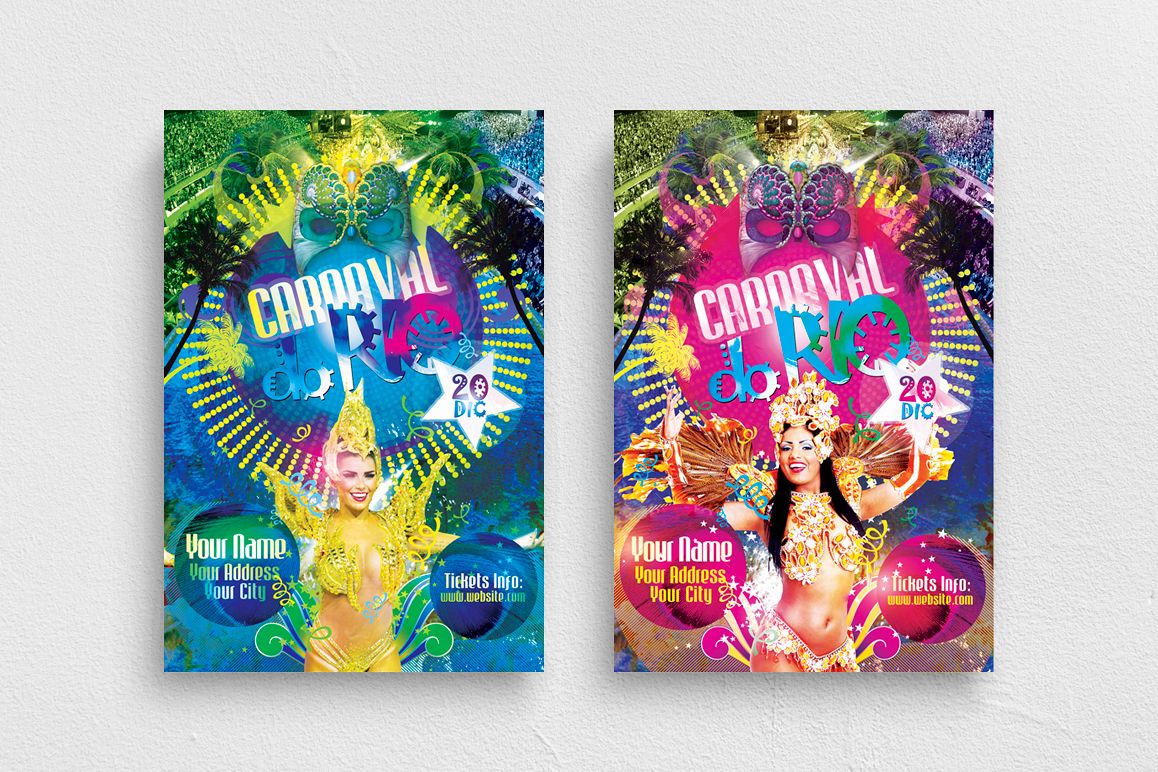 Carnaval Do Rio Flyer Template example image 1