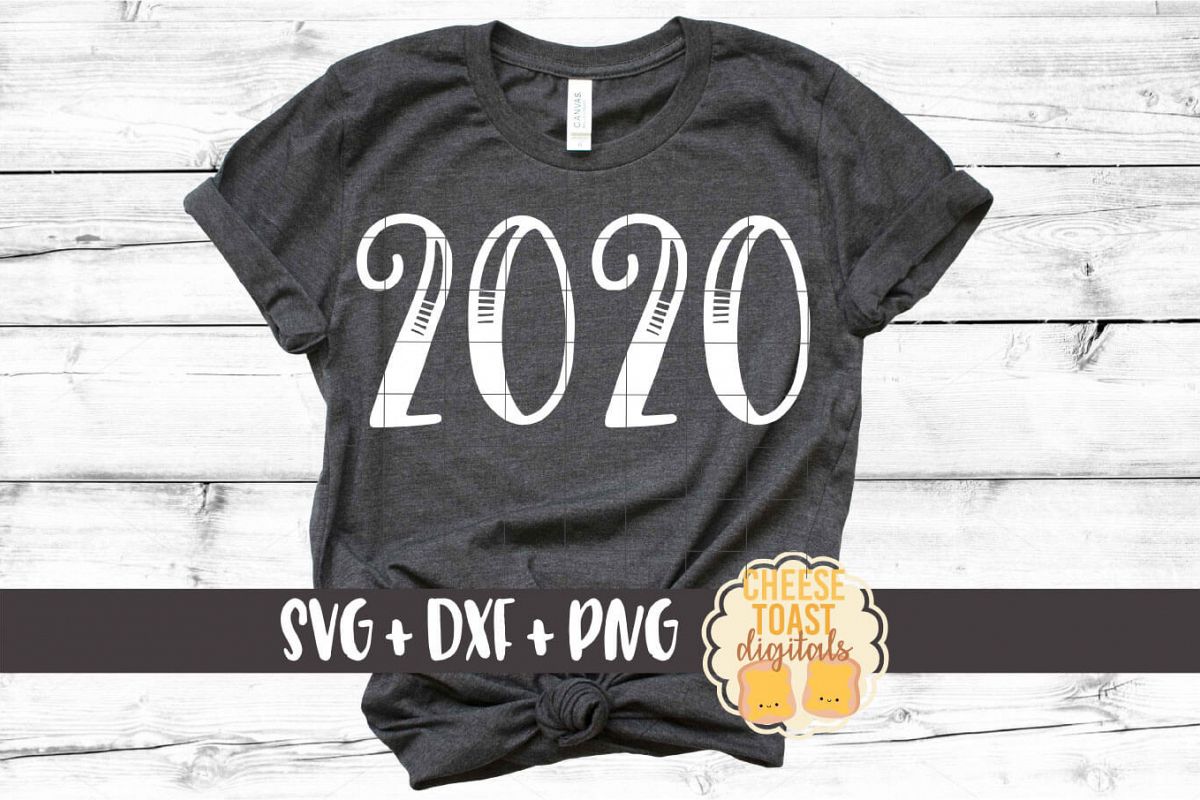 2020 - New Year SVG PNG DXF Cut Files example image 1