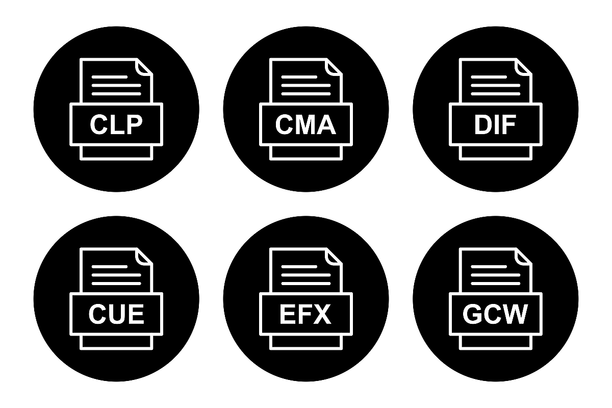 Set Of File Formats Icons example image 1