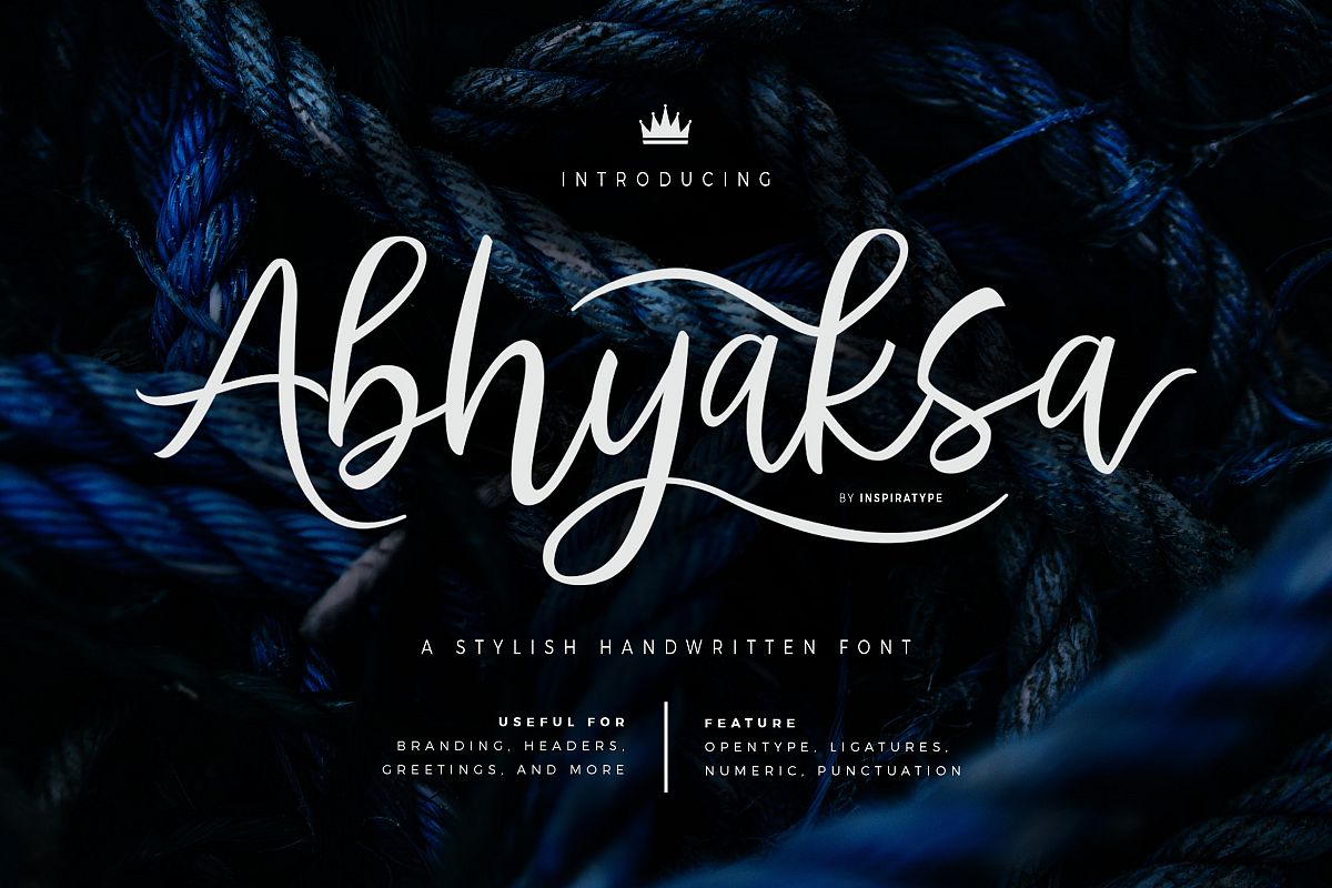 Abhyaksa Handwritten Font example image 1