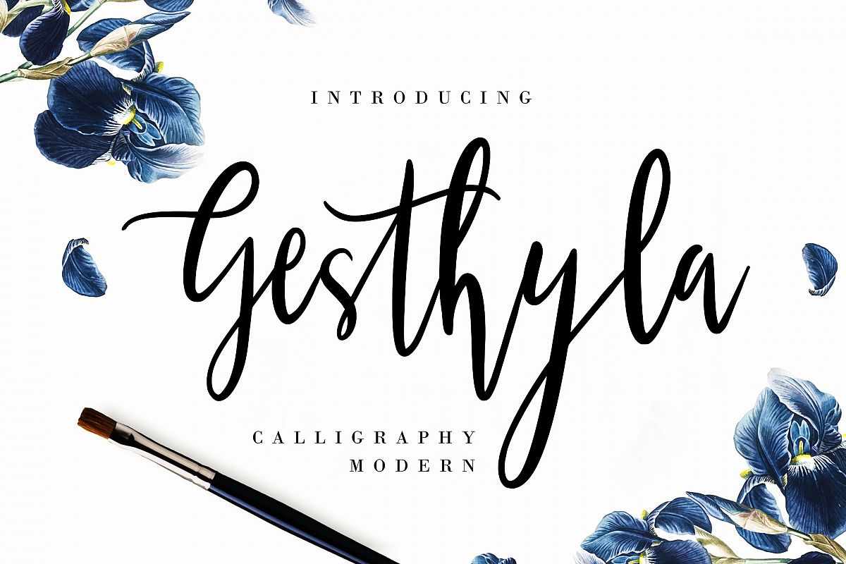 Gesthyla Calligraphy Modern example image 1