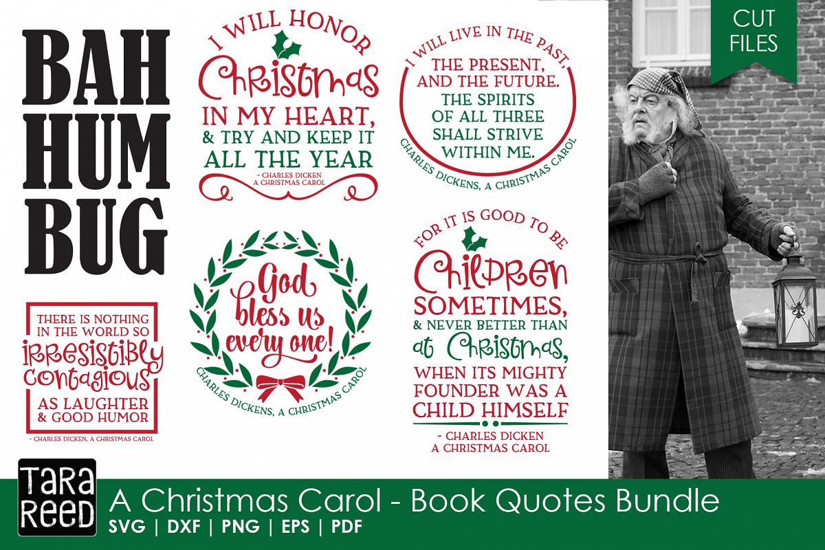 Download A Christmas Carol Book Quotes - Christmas SVG files