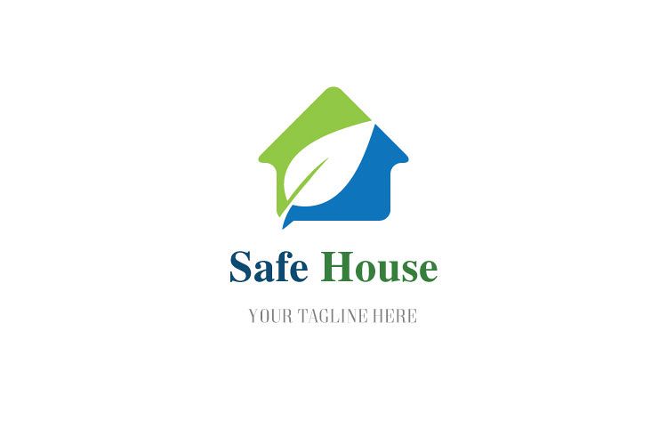 Leaf in House Logo example image 1