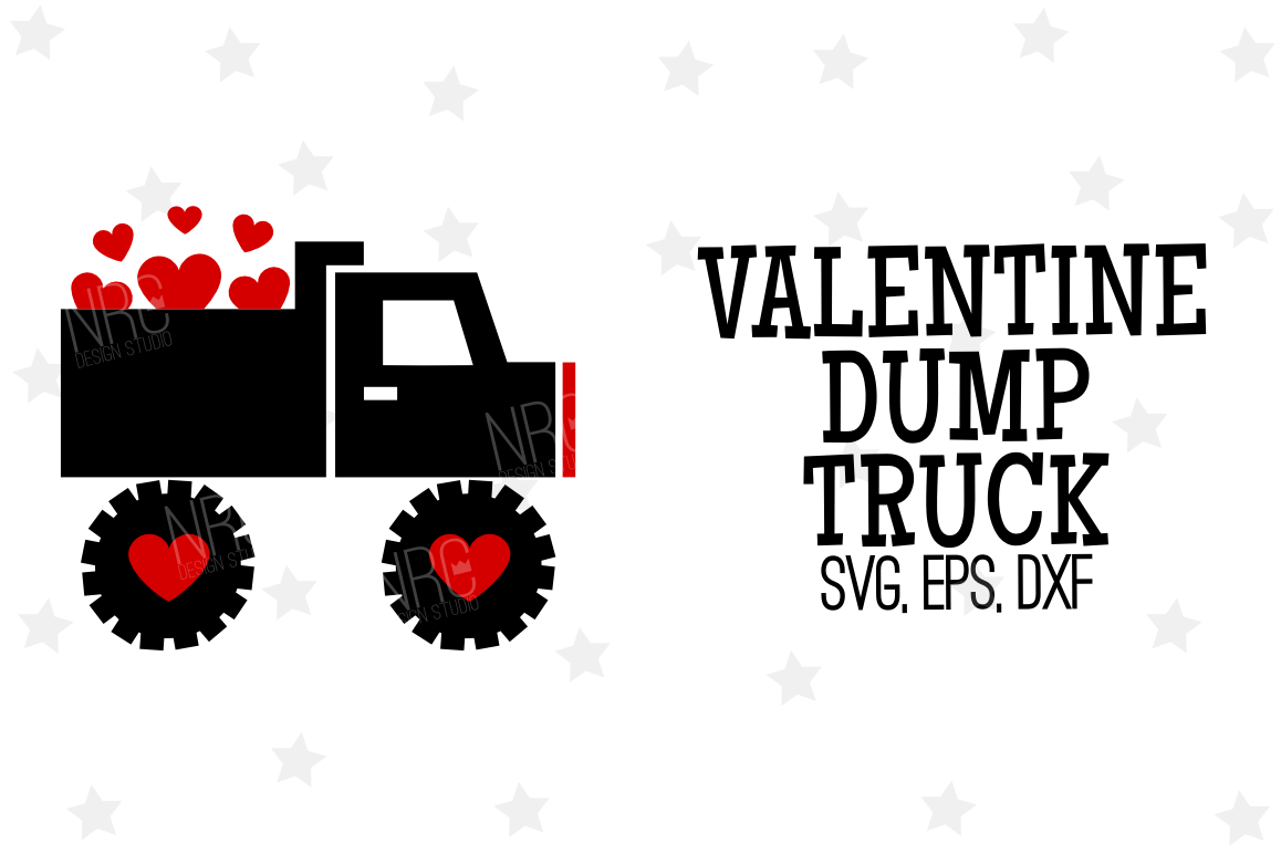 Valentine Dump Truck SVG File (50299) | SVGs | Design Bundles